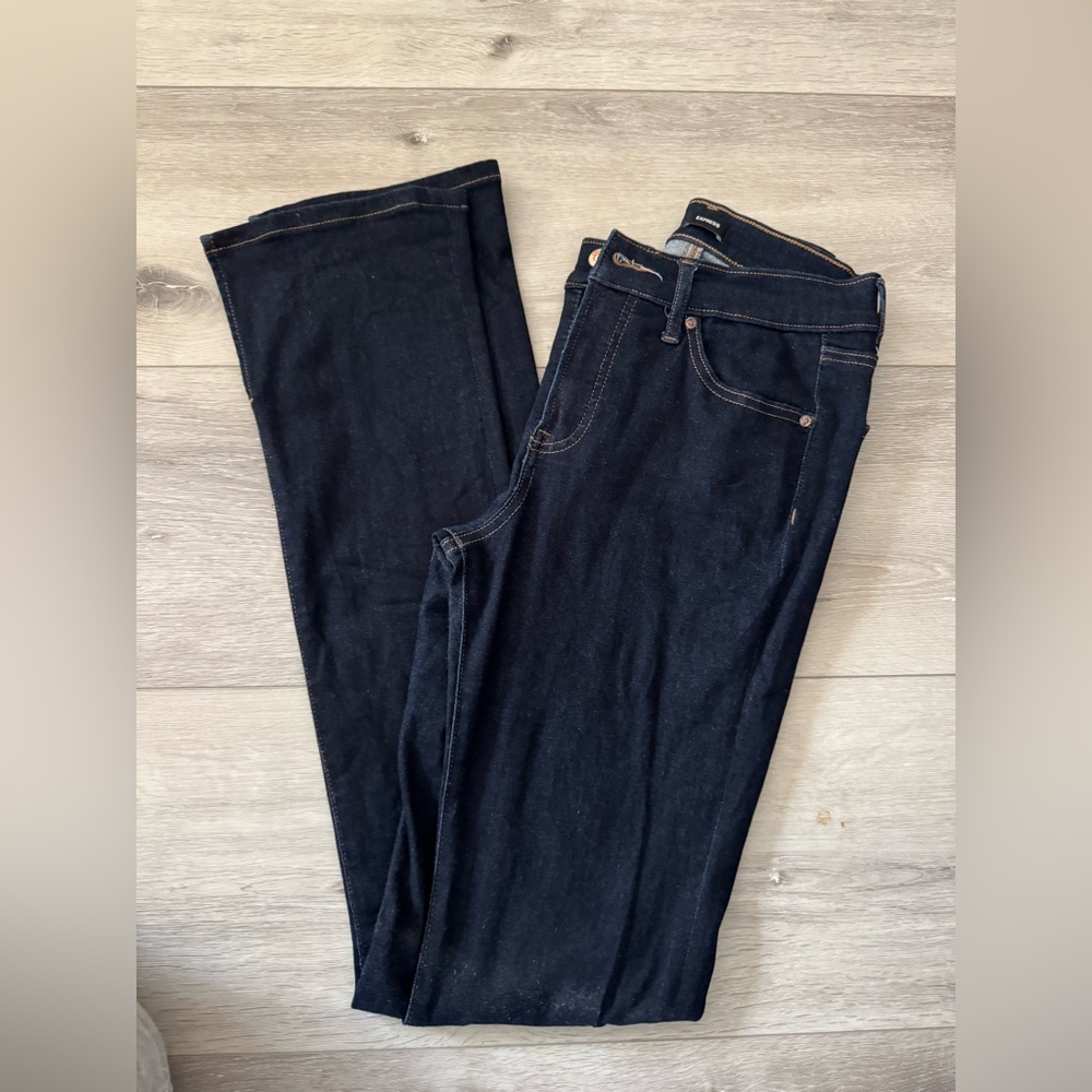 Express Women's Mid Rise Rinse Skyscraper Jeans 4L - Picture 6 of 10